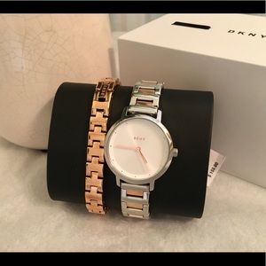 Price drop x2! - Silver and Rosegold DKNY watch